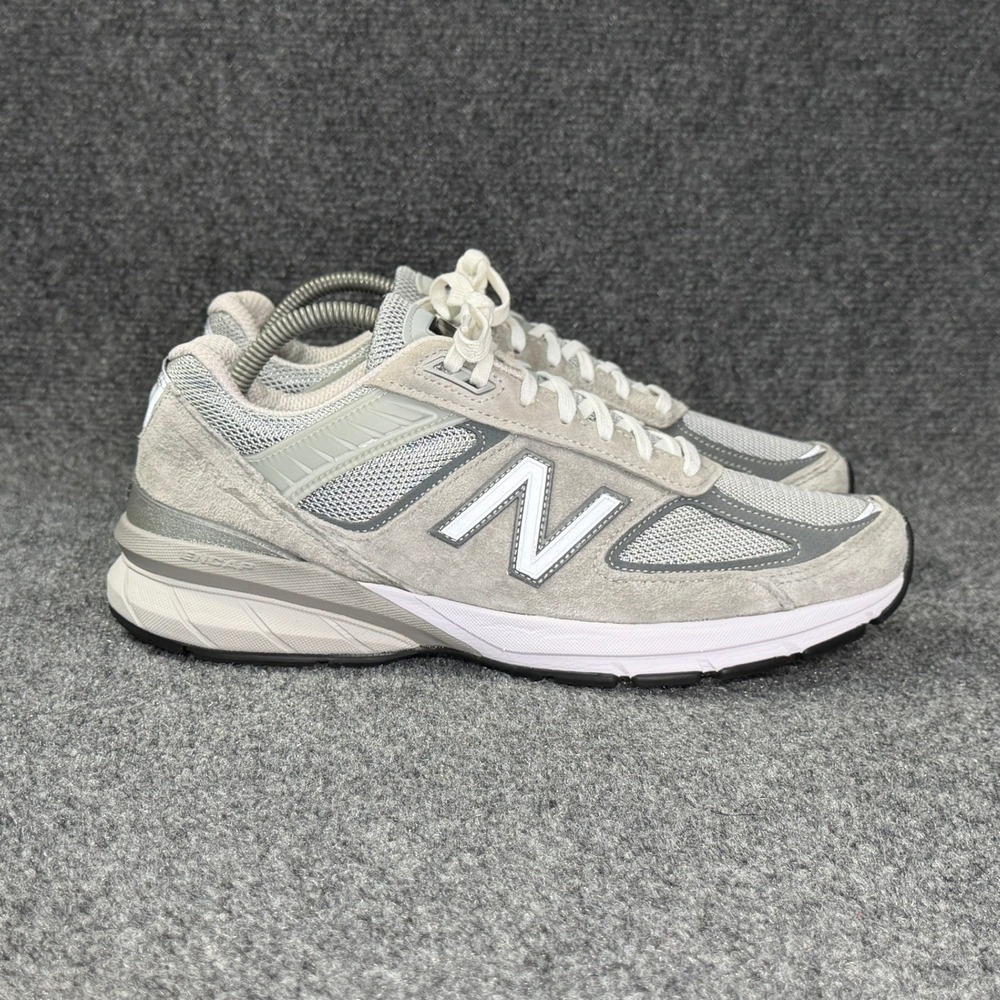 New Balance 990 V5 Retro Athletic Shoe Women 10.5 Grey Suede USA Walking Sneaker